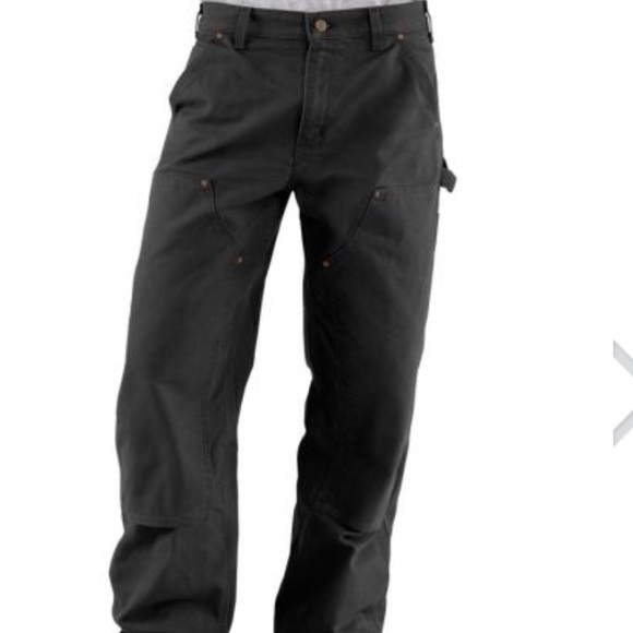 Carhartt Pants Carhartt B36 Black Double Front Washed Duck Pants 38
